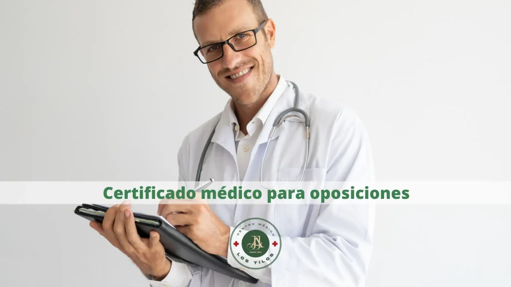 Certificado médico para oposiciones