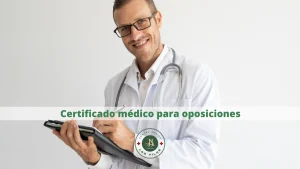 Certificado médico para oposiciones